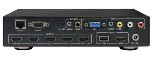 Techly Rozdzielacz AV splitter HDMI 1x4 Full HD 1080p z funkcją ściany wizyjnej 025695 - Rozgałęźniki - miniaturka - grafika 1