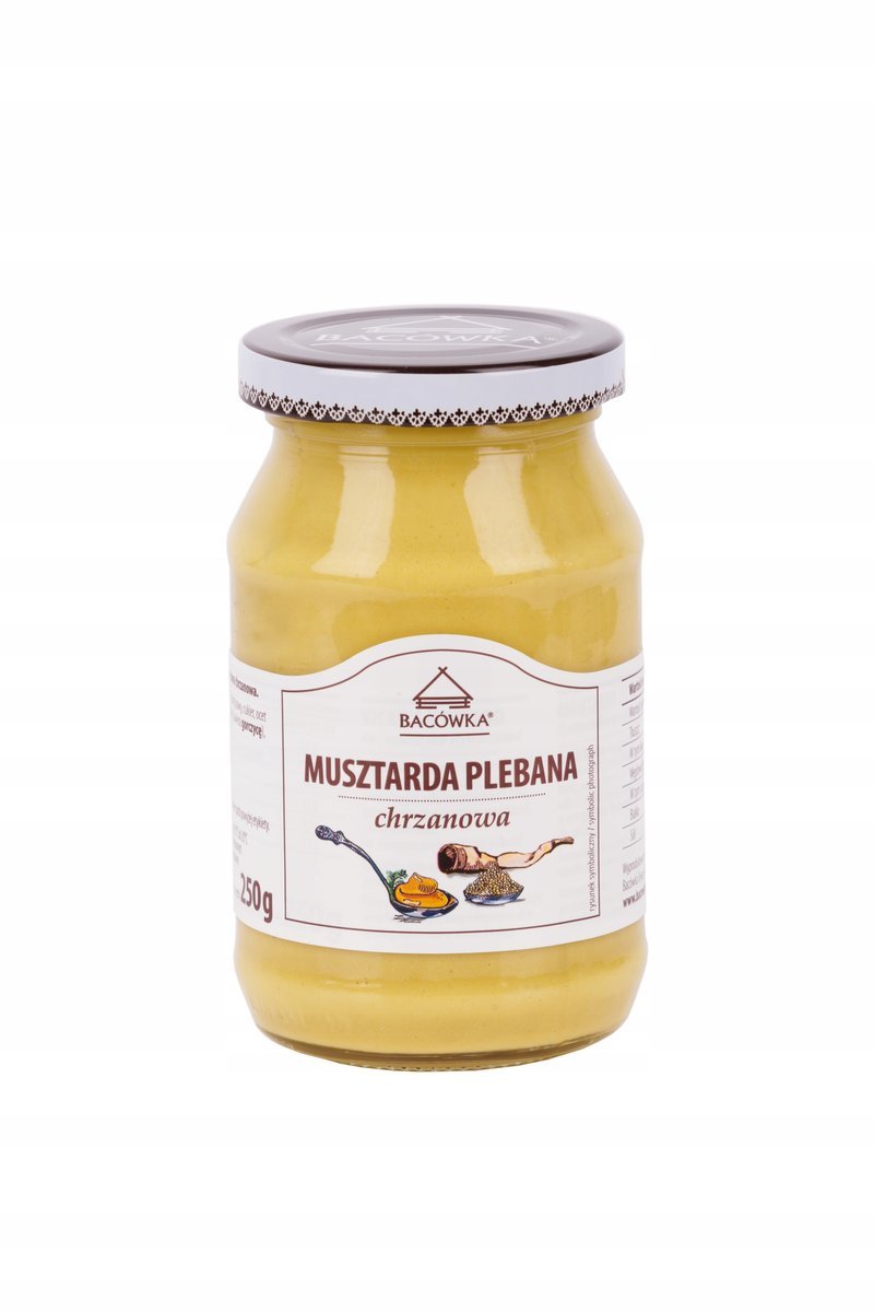MUSZTARDA PLEBANA CHRZANOWA BACÓWKA 250G