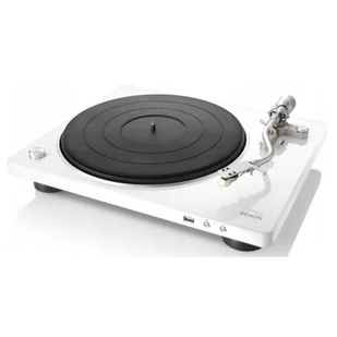 Denon DP-450USB Gramofon Analogowy BIAŁY - Gramofony - miniaturka - grafika 1