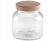 Pojemniki kuchenne - Pojemnik szklany na żywność z drewnianą pokrywką Ravi 600 ml - miniaturka - grafika 1