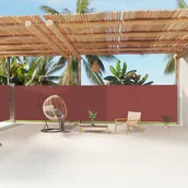 Pawilony ogrodowe - vidaXL Zwijana markiza boczna, brązowa, 180 x 1200 cm vidaXL - miniaturka - grafika 1