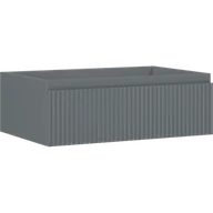 Szafki łazienkowe - Mexen Rivel szafka łazienkowa podumywalkowa 70 cm, 1 szuflada, ryflowana , grafit mat - 91A20-07023-1-BF66 - miniaturka - grafika 1