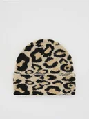 Czapki damskie - Reserved - Czapka w panterkę - wielobarwny - miniaturka - grafika 1