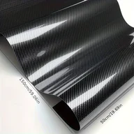 Inne - TEMU Transformacyjna, Wysokobłyszcząca Czarna 9D Winylowa z Włókna Węglowego - 19.69x59.06in, Łatwa w Cięciu i Aplikacji do Modyfikacji Karoserii i - miniaturka - grafika 1