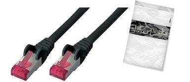 Shiverpeaks Kabel krosowy S/FTP cat 6A PIMF LSZH GHMT czarny 3m BS75713-AS