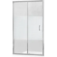 Ścianki i drzwi prysznicowe - Mexen Apia drzwi prysznicowe rozsuwane 105 cm, pasy, chrom - 845-105-000-01-20 - miniaturka - grafika 1