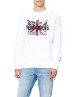 Swetry męskie - Pepe Jeans Jared sweter męski, biały, XS - miniaturka - grafika 1