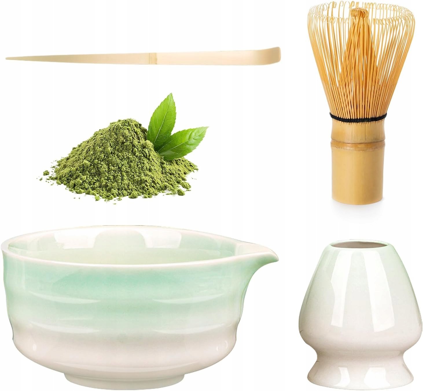 Zestaw Do Herbaty Matcha Idealny Na Prezenet Kompletny 5ELEMENTÓW