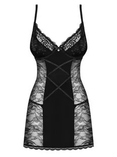 Koszulka Laurise babydoll Czarna (Rozmiar S/M) - Piżamy damskie - miniaturka - grafika 3