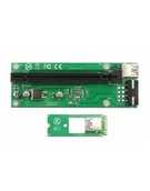 Kontrolery - Delock D-ELOCK KARTA PCI-E X16 -> M2 KEY B+M + KABEL USB 30CM 41428 - miniaturka - grafika 1