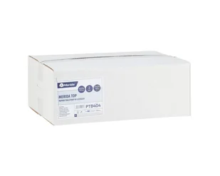 Merida PTB404 Papier toaletowy w listkach TOP, biały, dwuwarstwowy, karton 9000 szt. listków - Papier toaletowy - miniaturka - grafika 1