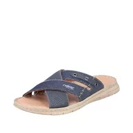 Klapki i japonki męskie - Rieker Męskie klapki 21384, niebieskie, 40 EU, niebieski, 40 EU - miniaturka - grafika 1