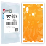 Szkła hartowane na telefon - Folia naklejka skórka strukturalna na TYŁ+BOKI do Xiaomi Redmi Note 7 -  Moro | Camo Żółty - apgo SKINS - miniaturka - grafika 1