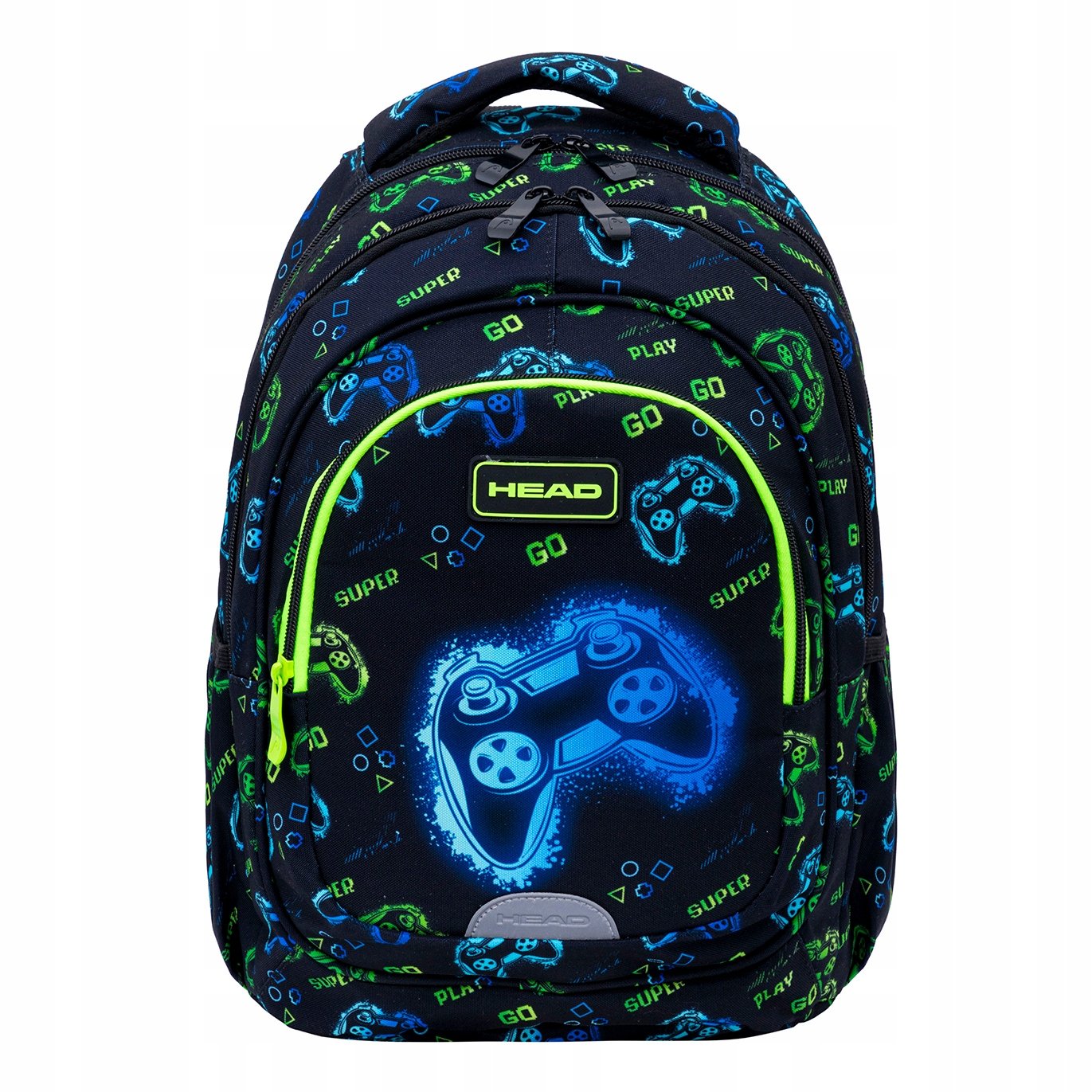 Plecak Head Go Playing Neon, AB300 Dla Chłopca Klasa 4-8