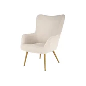 Fotele - Fotel Wypoczynkowy Amaro Krem Halmar - miniaturka - grafika 1