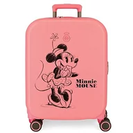 Walizki - Disney Minnie Happiness Walizka kabinowa Różowy 40x55x20 cms Twarde ABS Zamknięcie TSA Wbudowany 37L 3,22 kg 4 koła Podwójne bagaż ręczny, Różowy, Maleta de cabina, Walizka kabinowa - miniaturka - grafika 1