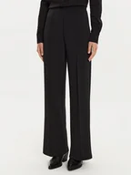 Spodnie damskie - Calvin Klein Spodnie materiałowe K20K207647 Czarny Wide Leg - miniaturka - grafika 1