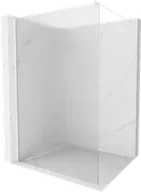 Ścianki i drzwi prysznicowe - Mexen Kioto ścianka prysznicowa Walk-in 110 x 200 cm, prążki 8 mm, biała - 800-110-101-20-09 - miniaturka - grafika 1