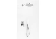 Zestawy prysznicowe - Kohlman Experience Zestaw prysznicowy podtynkowy z deszczownicą 20 cm chrom QW210ER20 - miniaturka - grafika 1