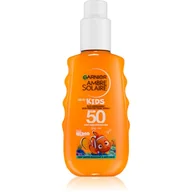 Balsamy i kremy do opalania - Garnier Spray ochronny dla dzieci SPF 50+ Ambre Solaire Nemo 150 ml - miniaturka - grafika 1