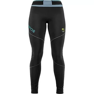 Karpos Damskie legginsy Lav. P. Winter W Tgh, czarny/Dusty Blue, L - Legginsy - miniaturka - grafika 1