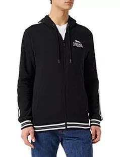 Lonsdale Męska bluza z kapturem Kernborough, czarny/biały/szary., 3XL - Bluzy męskie - miniaturka - grafika 1