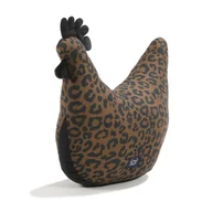 Poduszki do karmienia - La Millou - Poduszka Kura Babci Dany Bamboo LEOPARD CHOCO by Magdalena Lamparska - miniaturka - grafika 1