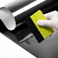 Akcesoria tuningowe - Folia Carbon 5D Okleina Karbon Czarna Połysk Na Rower Progi Laptop Auto 152 - miniaturka - grafika 1