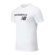 Koszulki sportowe męskie - Koszulka New Balance MT03905WT - biała - miniaturka - grafika 1