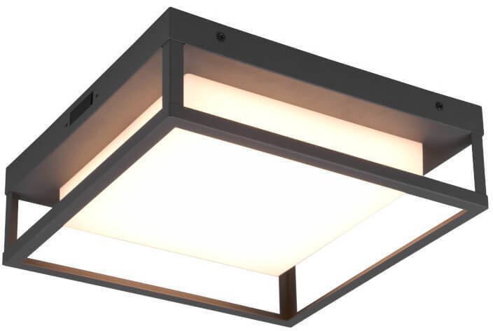 Trio Lampa sufitowa na taras PORTOR DL142677860 LED 14W 2300-4000K IP54 antracyt