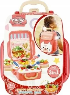 MASA PLASTYCZNA CIASTOLINA W WALIZCE WARZYWA OWOCE - Masy plastyczne - miniaturka - grafika 1