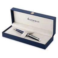 Długopisy - Długopis Waterman Hémisphère Black & Blue Lacquer z wykończeniem powlekanym palladem i końcówką medium - miniaturka - grafika 1
