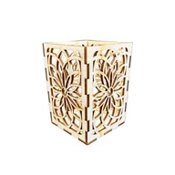 Świeczniki - Lampion Drewniany Latarenka ze Sklejki do Decoupage Ozdoba Świecznik 10cm - miniaturka - grafika 1