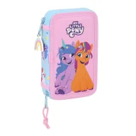 Piórniki - Piórnik Podwójny My Little Pony Wild &amp; free 12.5 x 19.5 x 4 cm Niebieski Różowy (28 pcs) - miniaturka - grafika 1