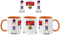 Kubki - Fang Kubek Ceramiczny Prezent Tasse Mug Mug Brawl Stars Battle Arena Fang, Pomarańczowy 330 ml - miniaturka - grafika 1