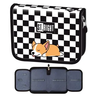 St. Right Piórnik Szkolny Dwuklapkowy Etui Na Przybory Szkolne Sleepy Corgi - Piórniki - miniaturka - grafika 1