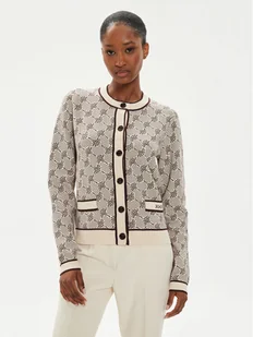 JOOP! Kardigan 58 JW243KN330 30042806 Beżowy Regular Fit - Swetry damskie - miniaturka - grafika 1