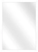 Lustra - Białe prostokątne lustro aluminiowe A4-C59 - miniaturka - grafika 1
