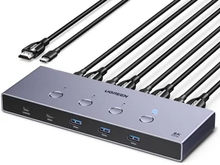 Przełącznik Switch KVM Ugreen AK701 4w1 HDMI, 60Hz 54603-0 - Przełączniki KVM - miniaturka - grafika 1