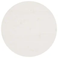 Blaty meblowe i parapety okienne - Blat stołu, biały, Ø60x2,5 cm, lite drewno sosnowe - miniaturka - grafika 1
