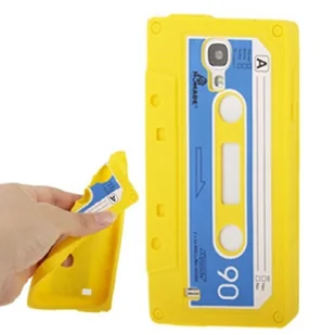 Silikonowe etui na telefon komórkowy Samsung Galaxy S4 GT-I9500 / GT-I9505 / LTE+ GT-I9506 / Value Edition GT-I9515 żółty - Etui i futerały do telefonów - miniaturka - grafika 1