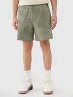 Spodnie sportowe męskie - 4F Szorty dresowe w kolorze khaki - miniaturka - grafika 1