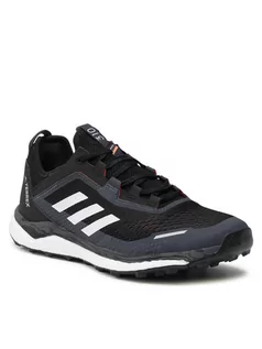Buty trekkingowe męskie - Adidas TERREX TERREX Agravic Flow Trail Running Shoes Men, core black/crystal white/solar red UK 6,5 | EU 40 2021 Buty trailowe FW5119-A0QM-6- - grafika 1
