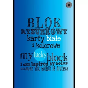 LUCKY blok rysunkowy biały+kolor 15kA4 - Dekoratorstwo - miniaturka - grafika 1
