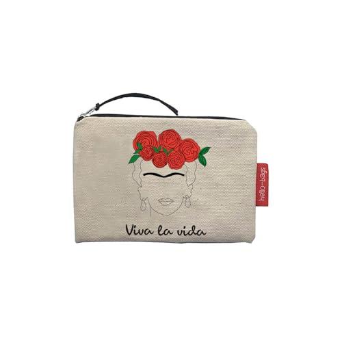 hello-bags. Torebka na monety/portfel/etui na karty na karty na zewnątrz: 100% bawełna z zamkiem błyskawicznym i wewnętrzną podszewką. W zestawie koperta na prezent. Model: 