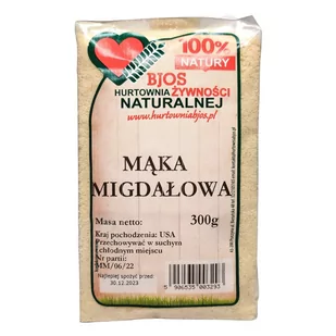 Mąka migdałowa 300 g - Bjos - Mąka - miniaturka - grafika 1