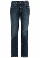 Spodenki męskie - camel active Męskie spodnie jeansowe Regular Fit Houston Stretch, Ciemnoniebieski (ciemny niebieski 82), 42W / 30L - miniaturka - grafika 1