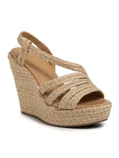 Espadryle damskie - Eva Minge Espadryle EM-44-07-000540 Beżowy - grafika 1