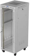 Szafy rack - Szafa Lanberg Szafa instalacyjna Rack stojąca 19" 32U 600x800 szara drzwi przeszklone LCD Lanberg flat pack v2 - miniaturka - grafika 1