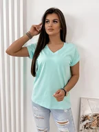 Bluzki damskie - BLUZKA PATSY MIĘTOWA UNI - Ubra - miniaturka - grafika 1